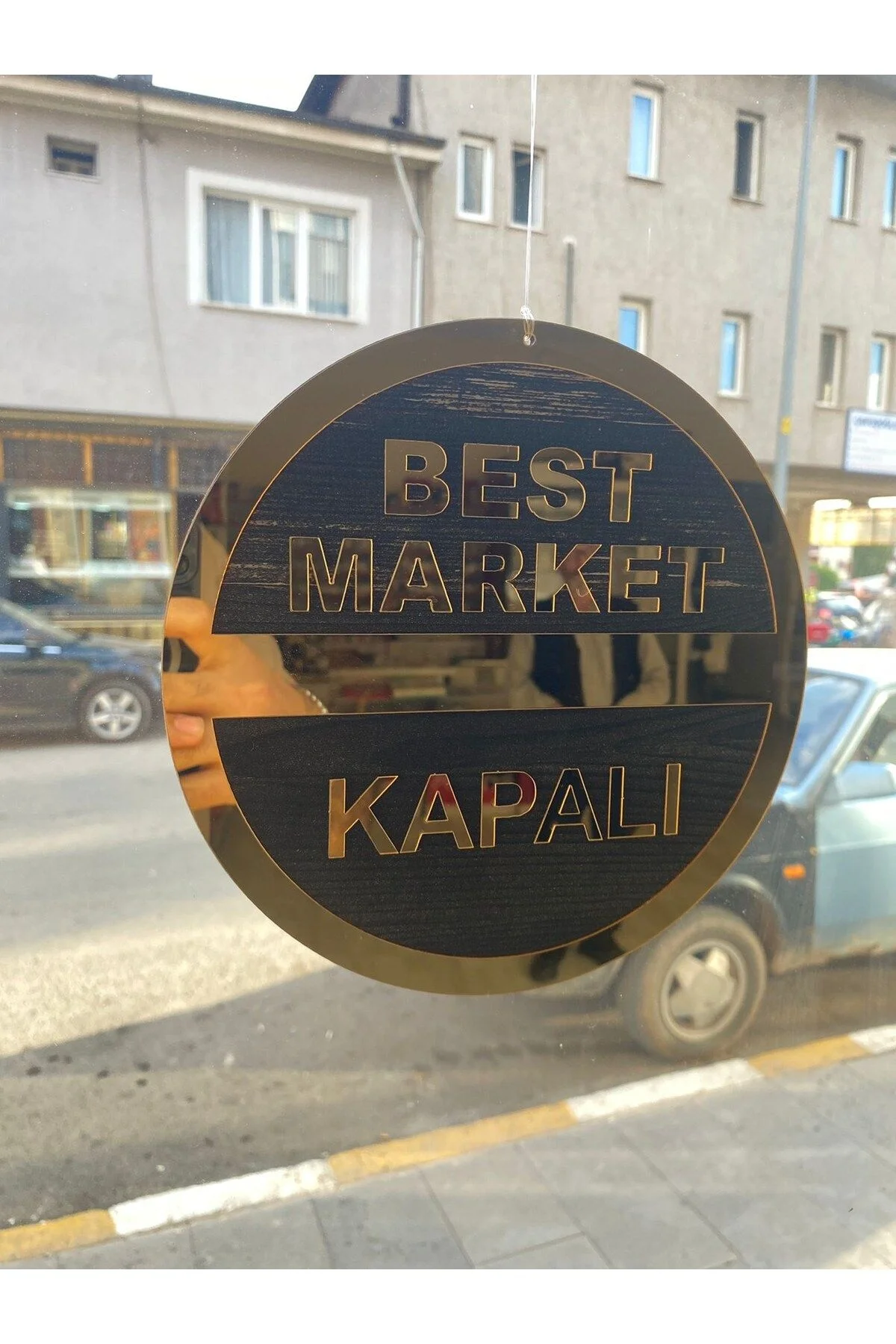 Mağazanıza Özel Açık Kapalı Tabelası 20x20cm - Fikart Görsel 3