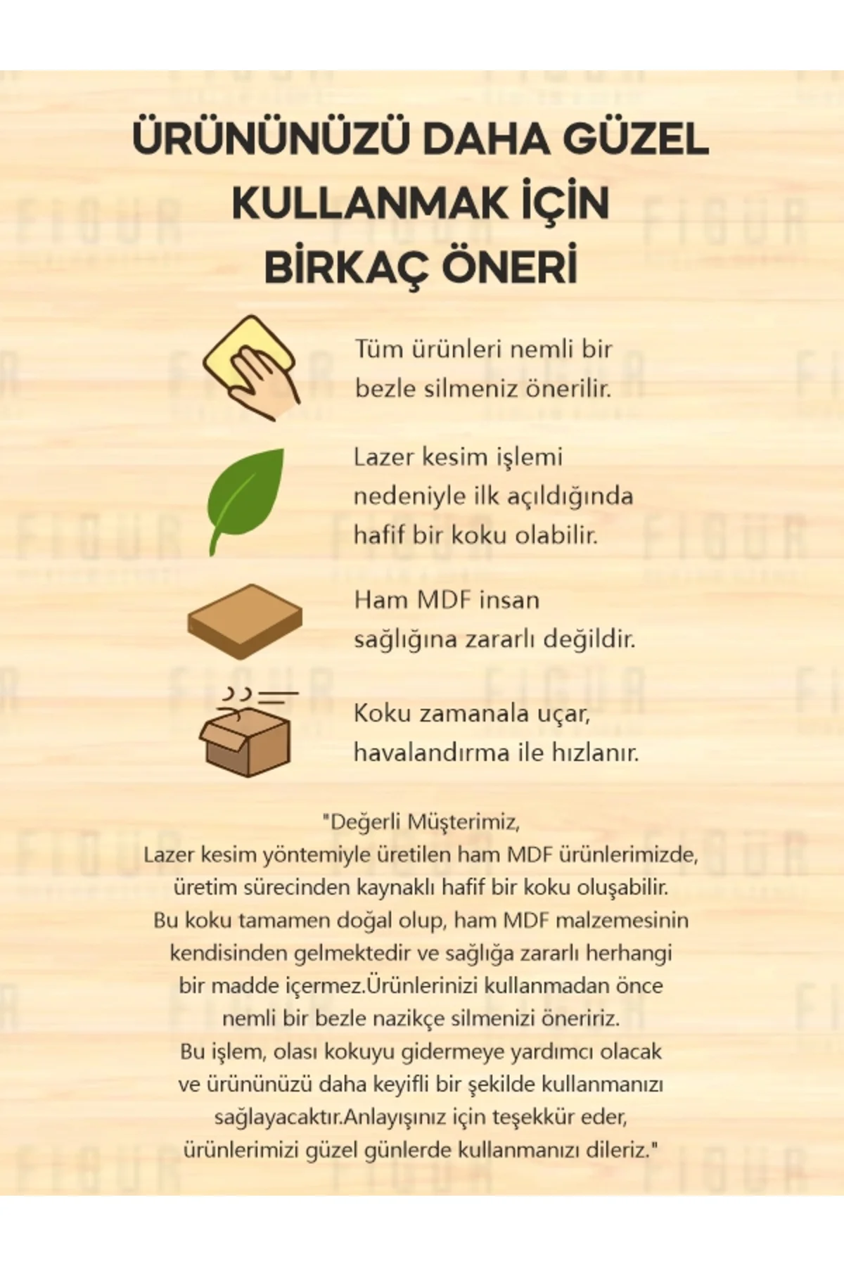 Lazer Kesim İsim - Ahşap Görsel 2