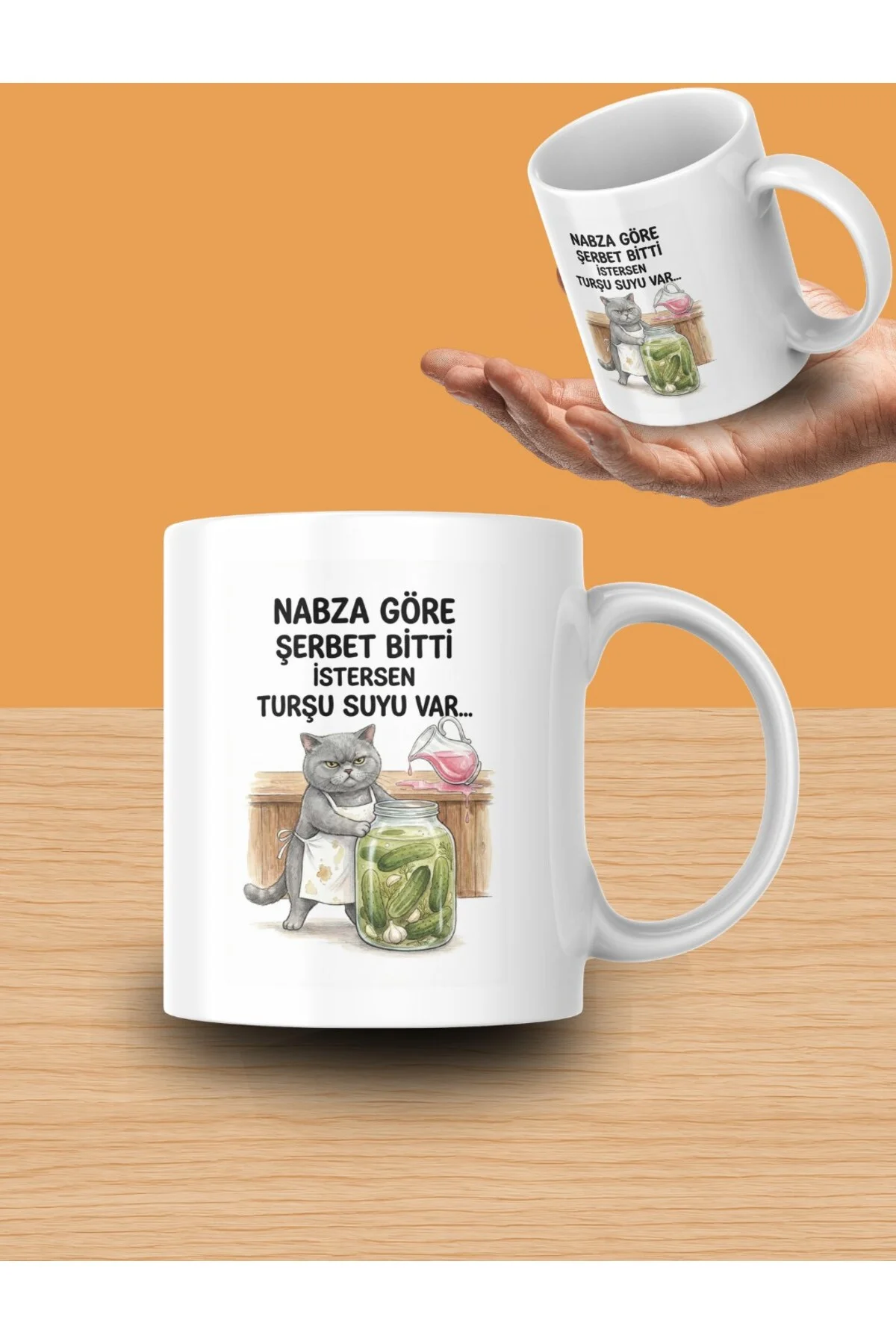 "İyi Niyetim Suistimal Edilince Benim Eşgali Görmen Lazım" Yazılı Kupa Bardak