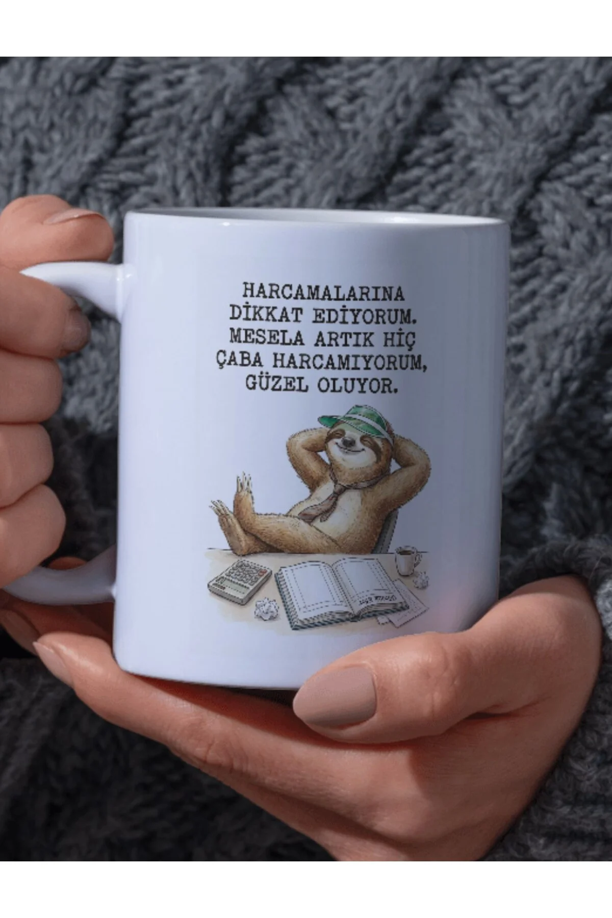 "Harcamalarına Dikkat Ediyorum. Mesela Artık Hiç Çaba Harcamıyorum, Güzel Oluyor." Yazılı Kupa Barda - Fikart Görsel 2