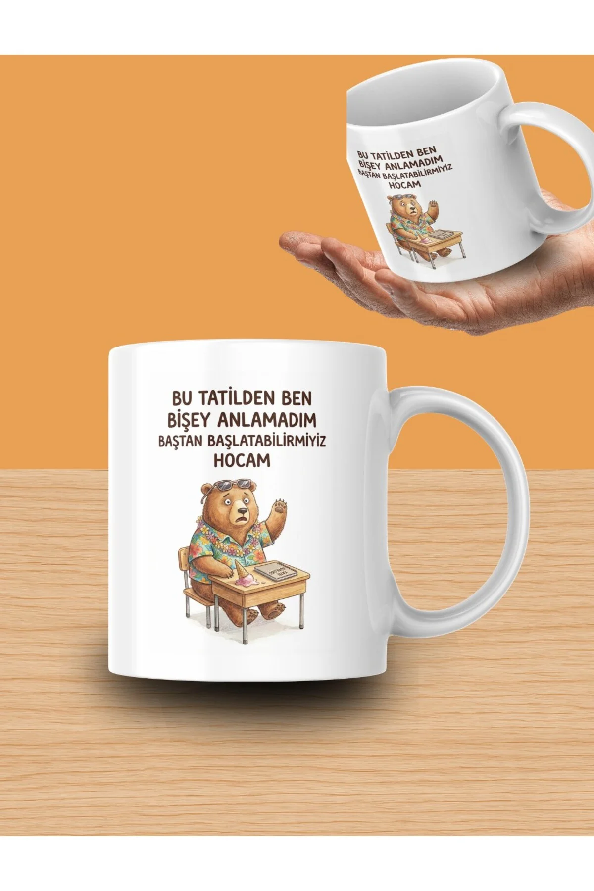 "Bu Tatilden Ben Bişey Anlamadım Baştan Başlatabilirmiyiz Hocam" Yazılı Tasarım Kupa Bardak