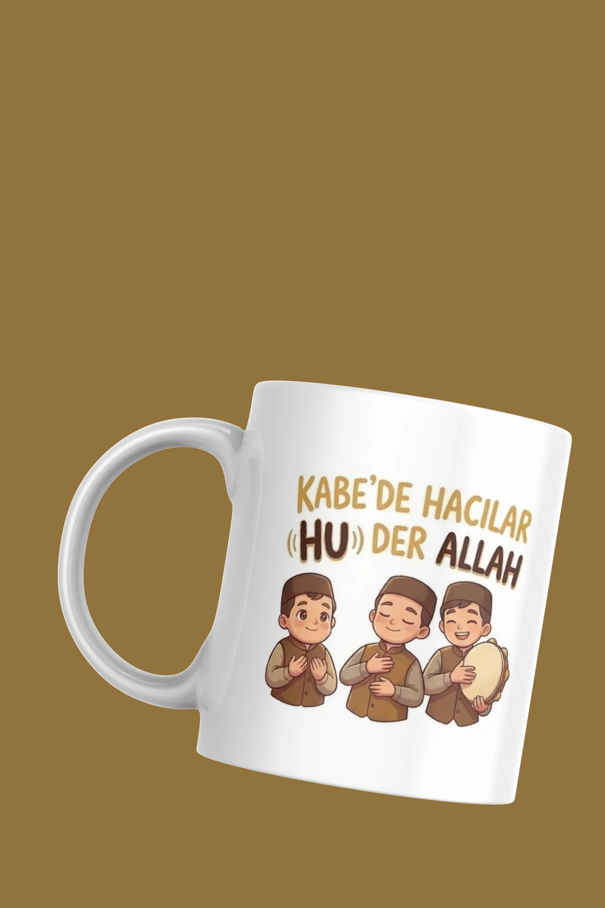 Kabede hacılar hu der Allah ilahisi kupa Bardak - Fikart Görsel 2