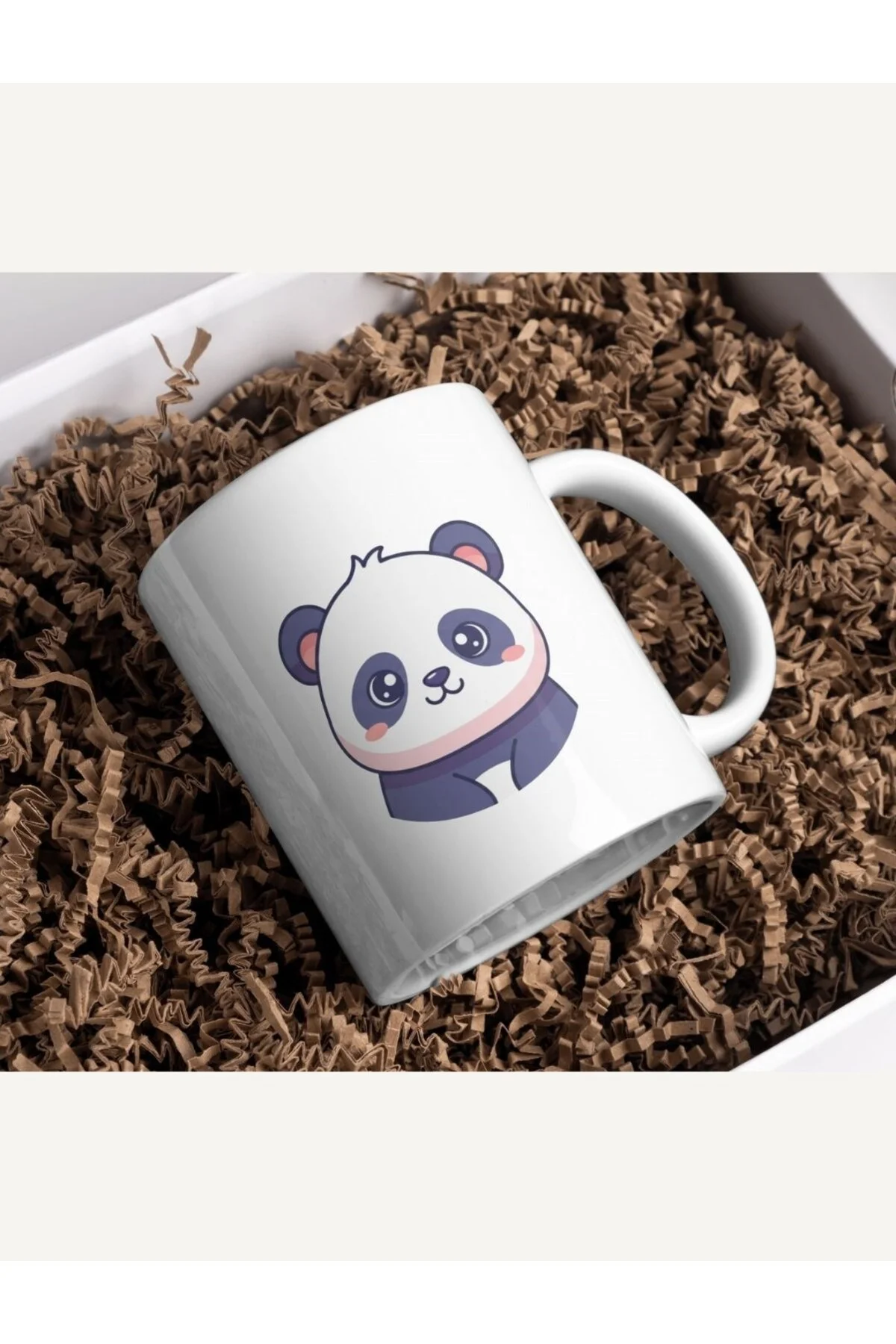 Sevimli Kawaii Panda Tasarımlı Porselen Kupa Bardak