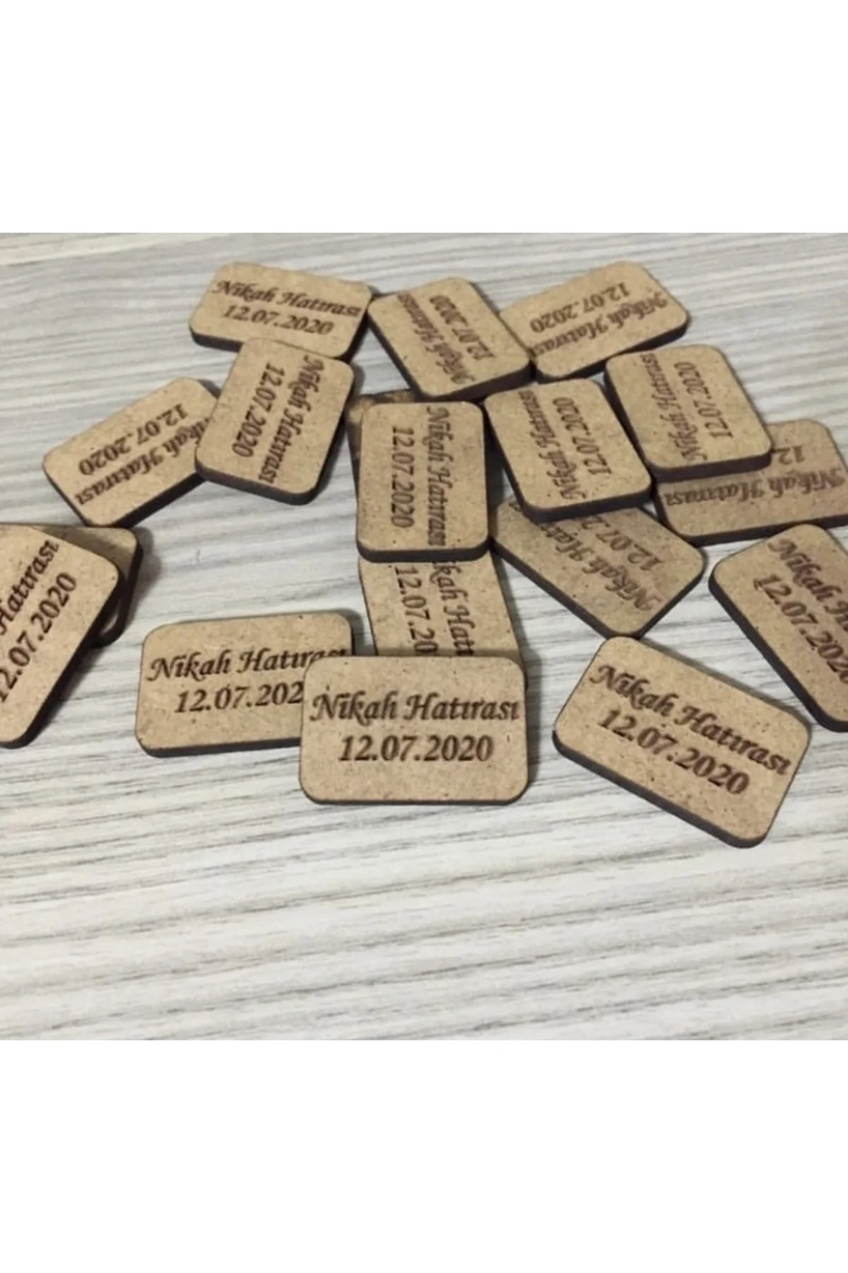 25 ADET AHŞAP ETİKET 3x2 CM EBATLI AHŞAP YAZILI ETİKET SÜSLEME ÜRÜNÜ