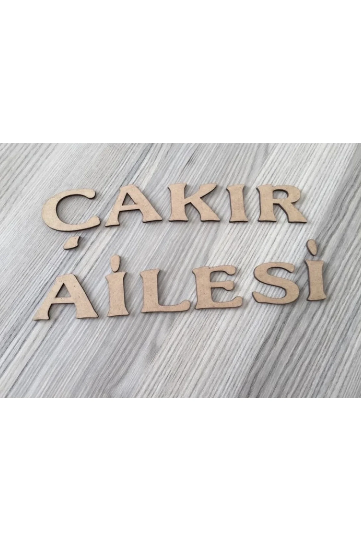 3 CM AHŞAP HARF 1 SET ALFABE A DAN Z YE 1 TAKIM 29 HARF HAM RENK