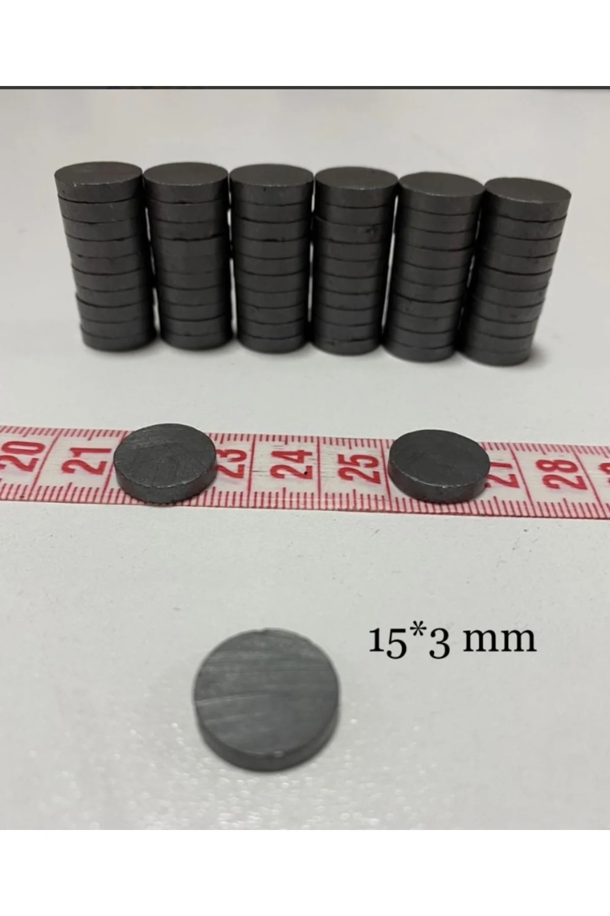 30 ADET MAGNET İÇİN İDEAL BOY MIKNATIS ÖLÇÜYE BAKARAK ALINIZ 15x3mm