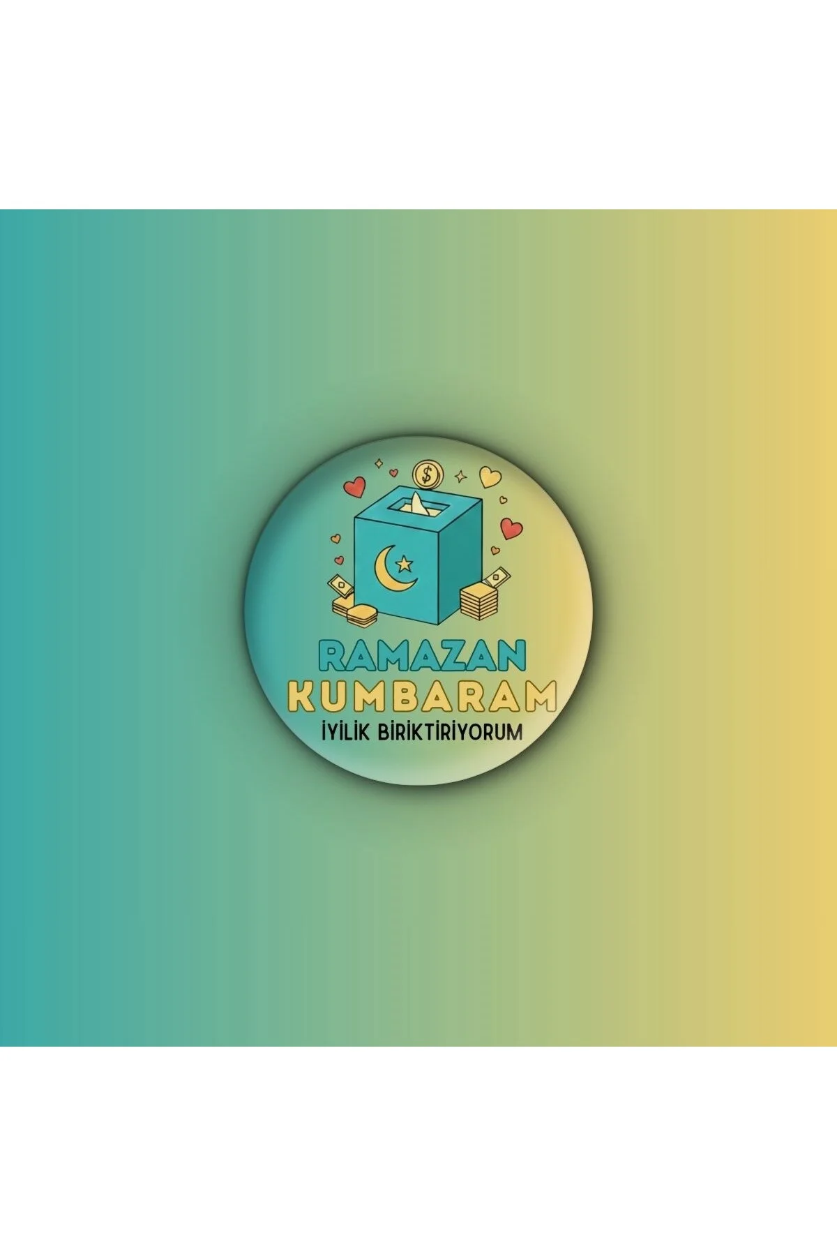Ramazan Kumbaram Rozeti - Çocuklar İçin İyilik ve Sadaka Bilinci Rozeti