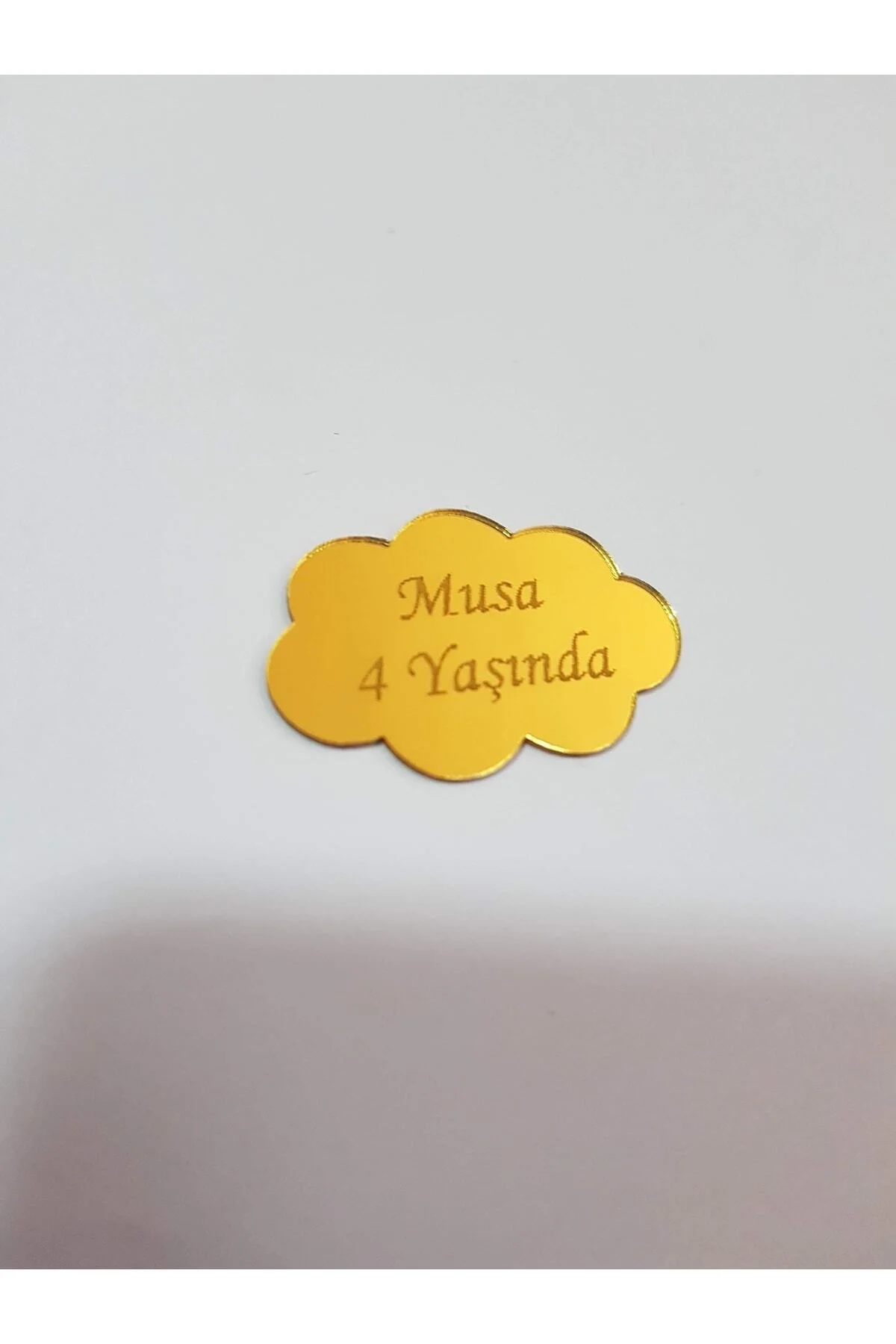 Pleksi Bulut Etiket 25 Adet Söz-nişan-kına Süsleme Malzemesi