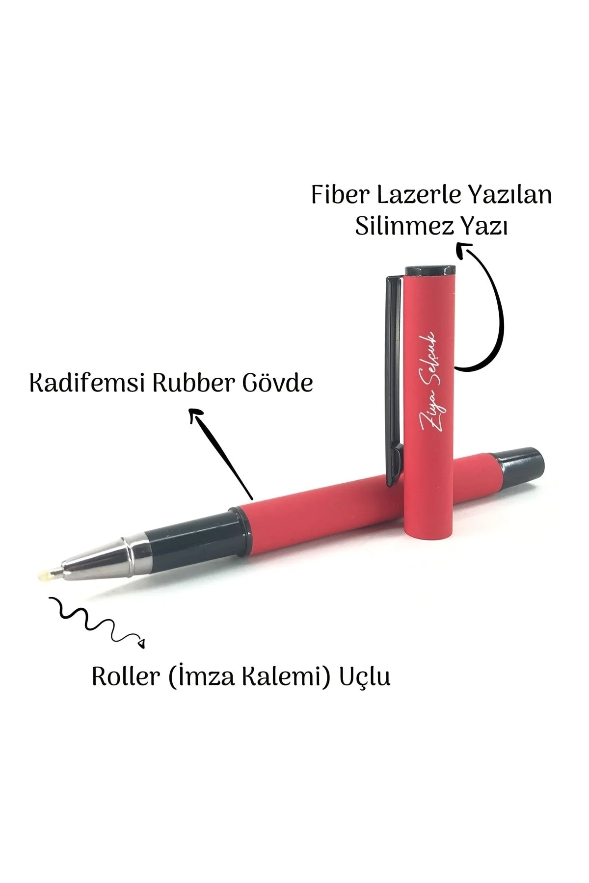 Kişiye Özel Imza Tasarımlı Rubber Kalem Özel Hediyelik Ahşap Kutulu Öğretmenler Günü Hediyesi - SaltanArt Görsel 3