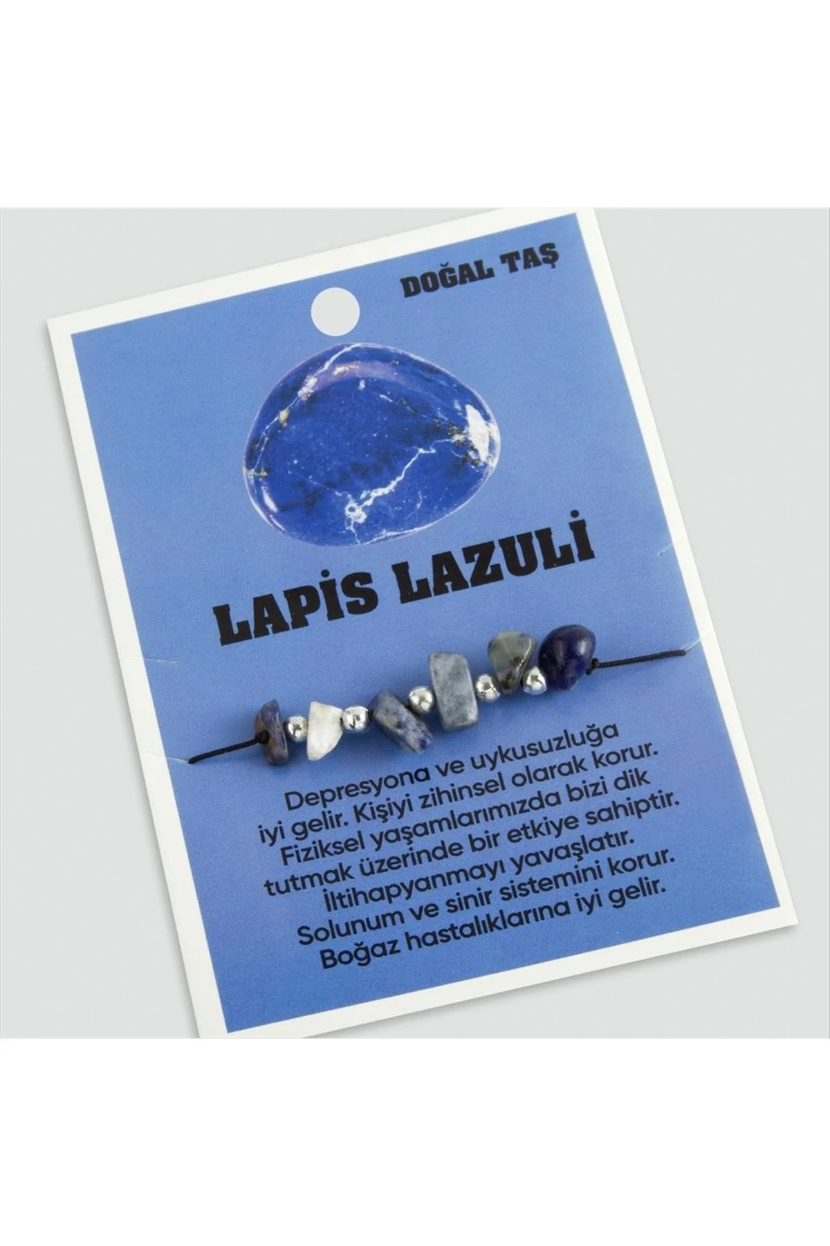 Lapis Doğaltaşlı İp Bileklik - Fikart Görsel 2