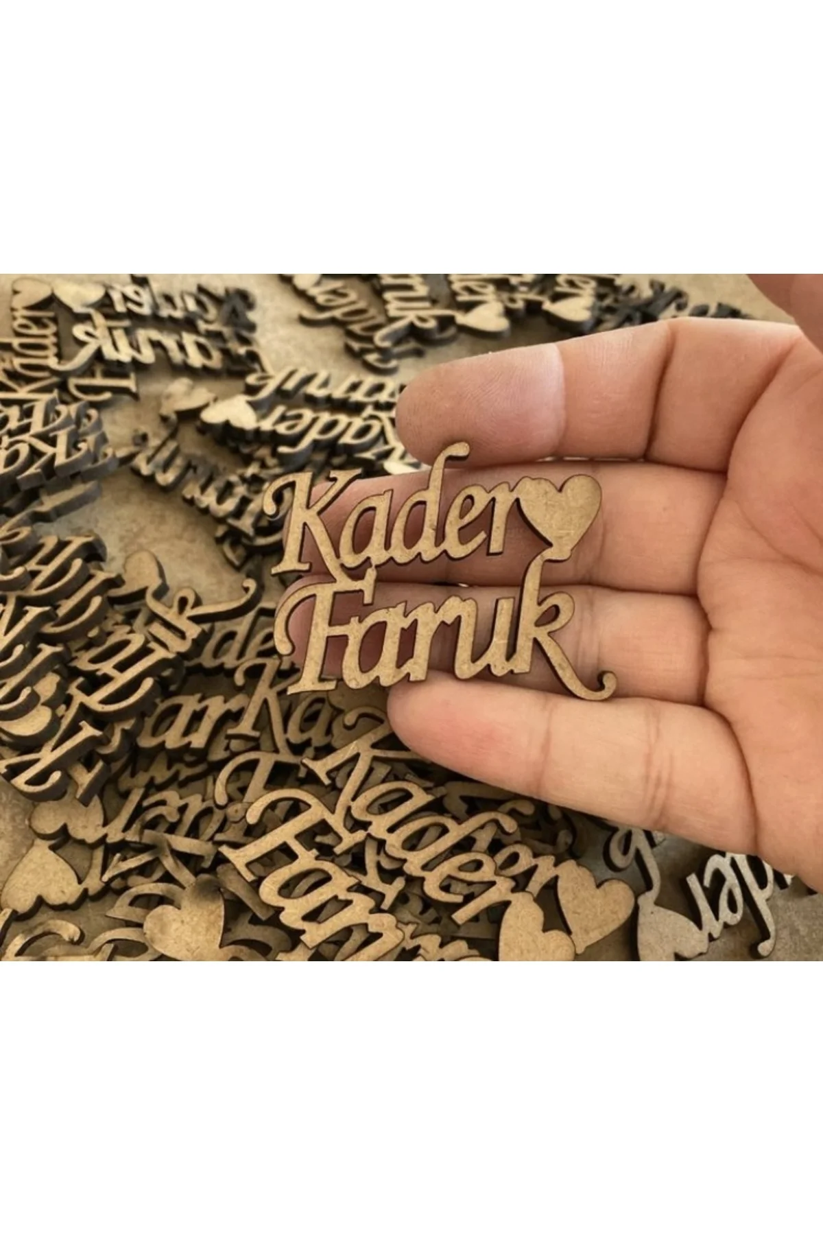 25 ADET AHŞAP 5x4 CM EBATLI BİRLEŞİK HAM AHŞAP İSİM