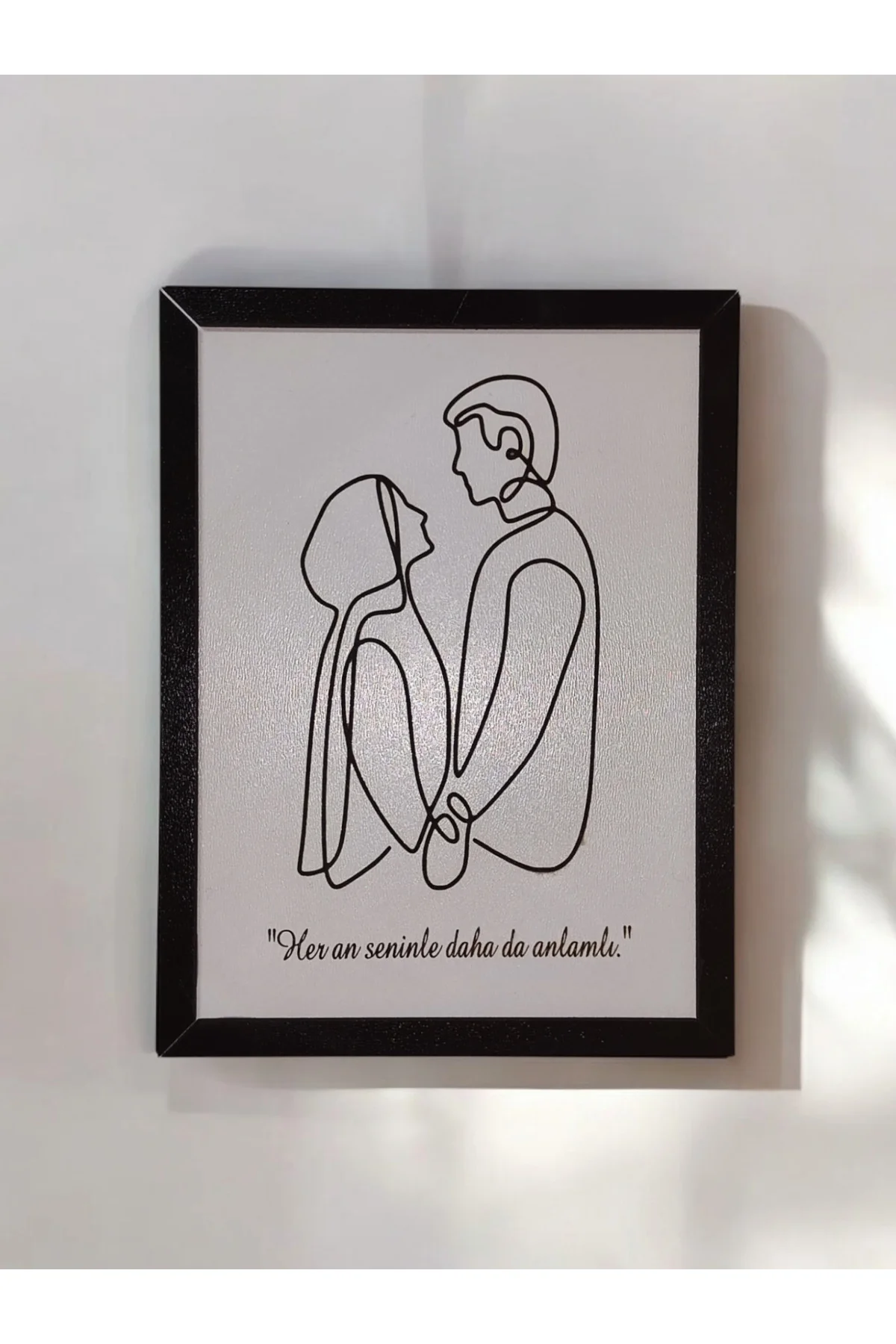 Kişiye Özel Ahşap Tablo – İsimli ve Sevgi Sözlü MDF Çerçeveli Dekoratif Duvar Tablosu (20x15 cm) - Fikart Görsel 2