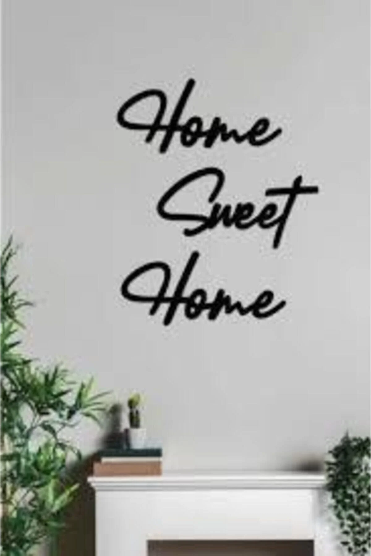 Lazer Kesim Duvar Süsü Home Sweet Home Duvar Tablosu