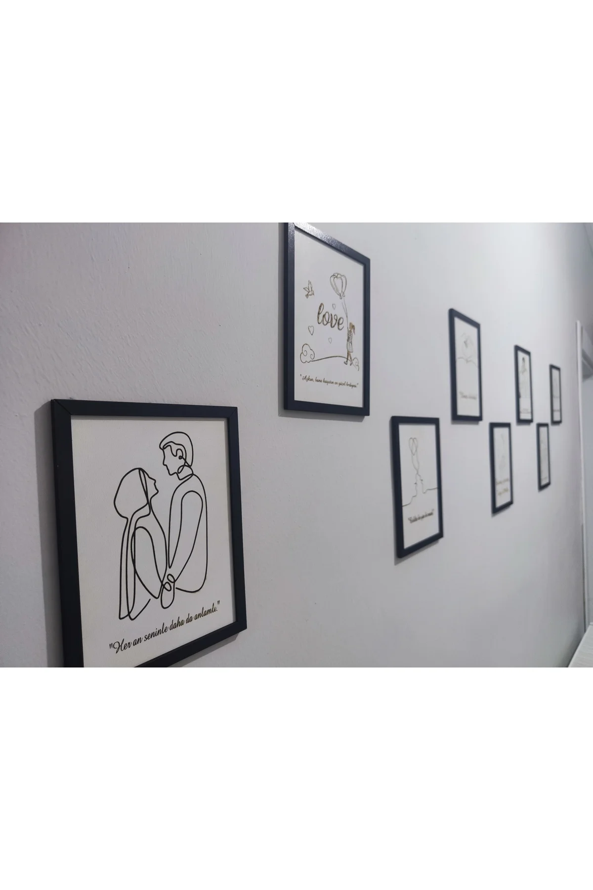 Kişiselleştirilebilir Aşk Tablolar Seti 15x20cm – Sevginizi Ölümsüzleştirin - Fikart Görsel 2