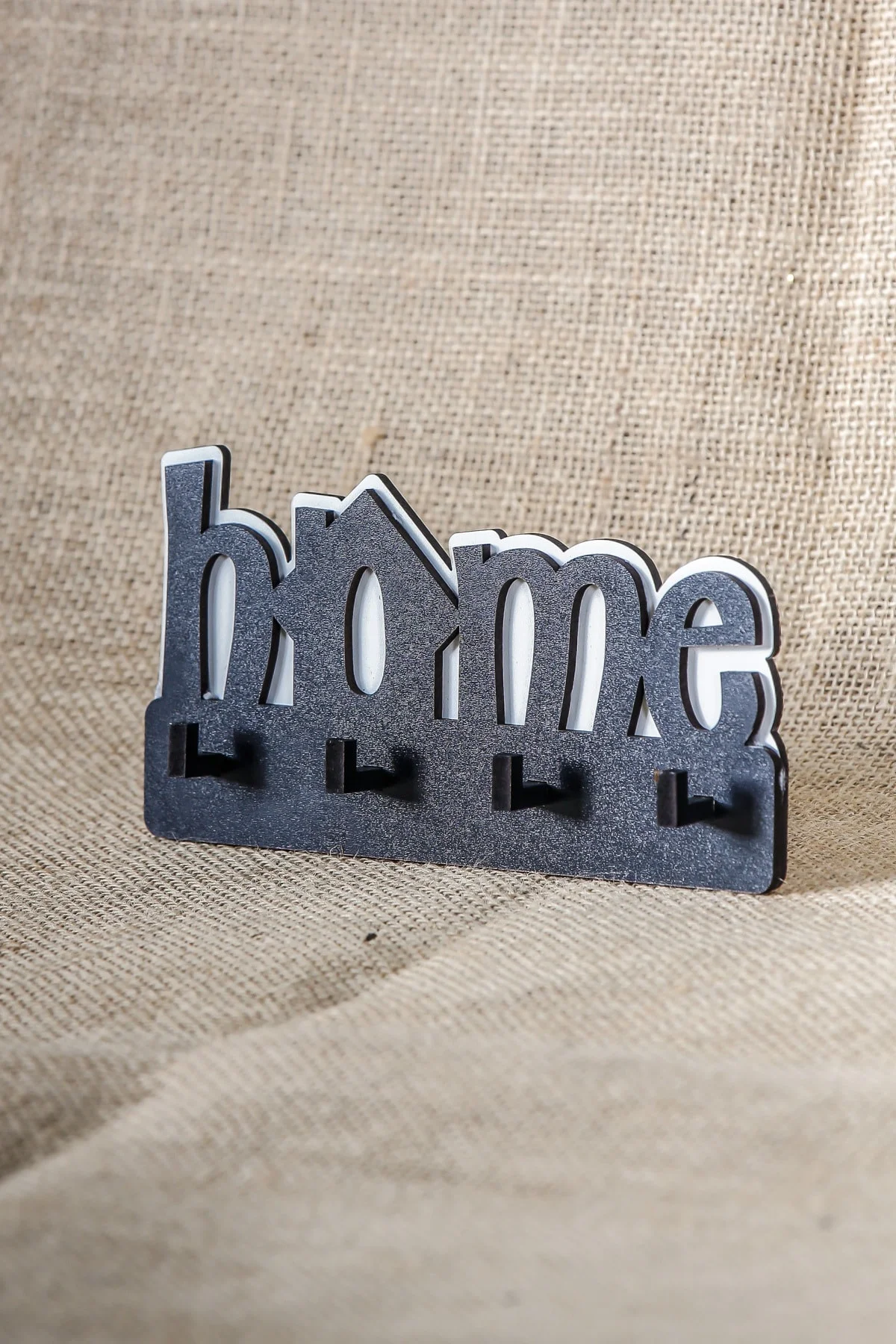 Ahşap Duvar Dekoru Anahtar Askısı Home - ARD Dekorasyon Görsel 2