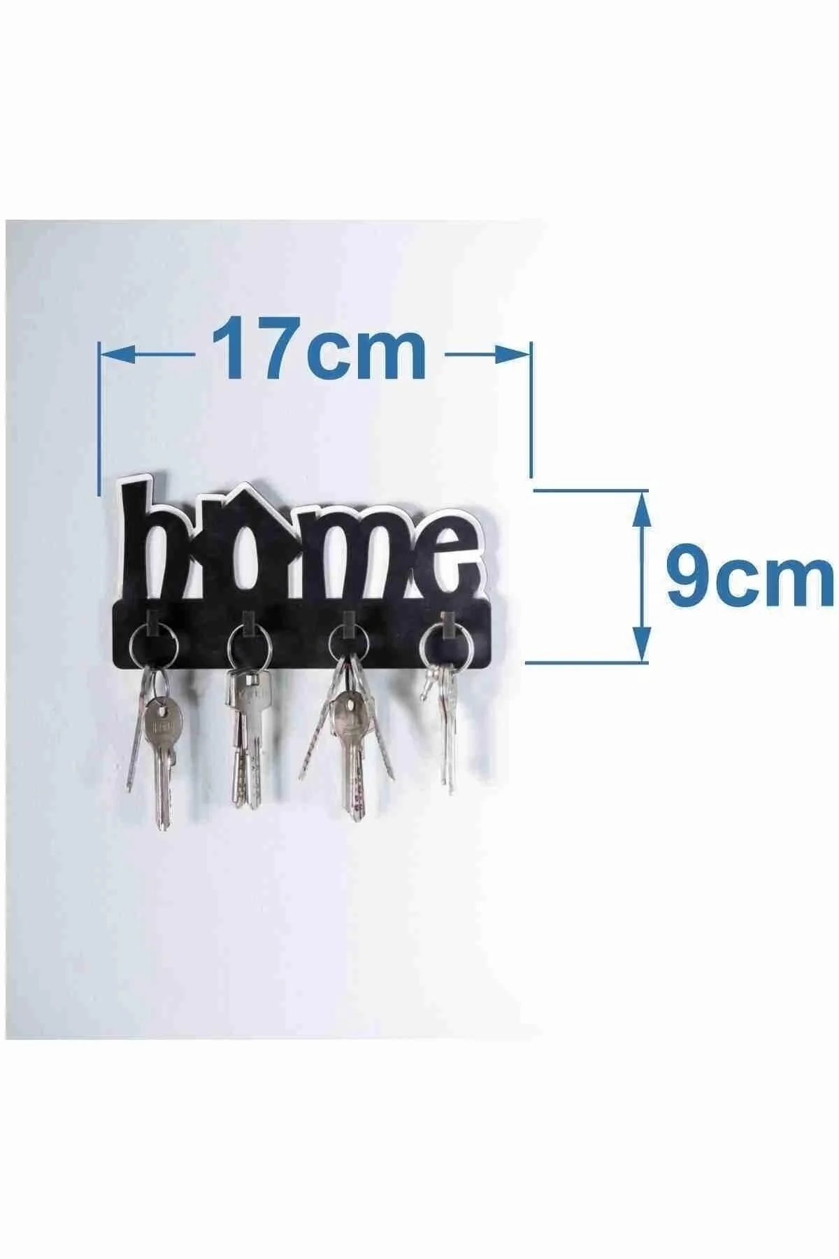 Home Ahşap Duvar Dekoru Anahtar Askısı