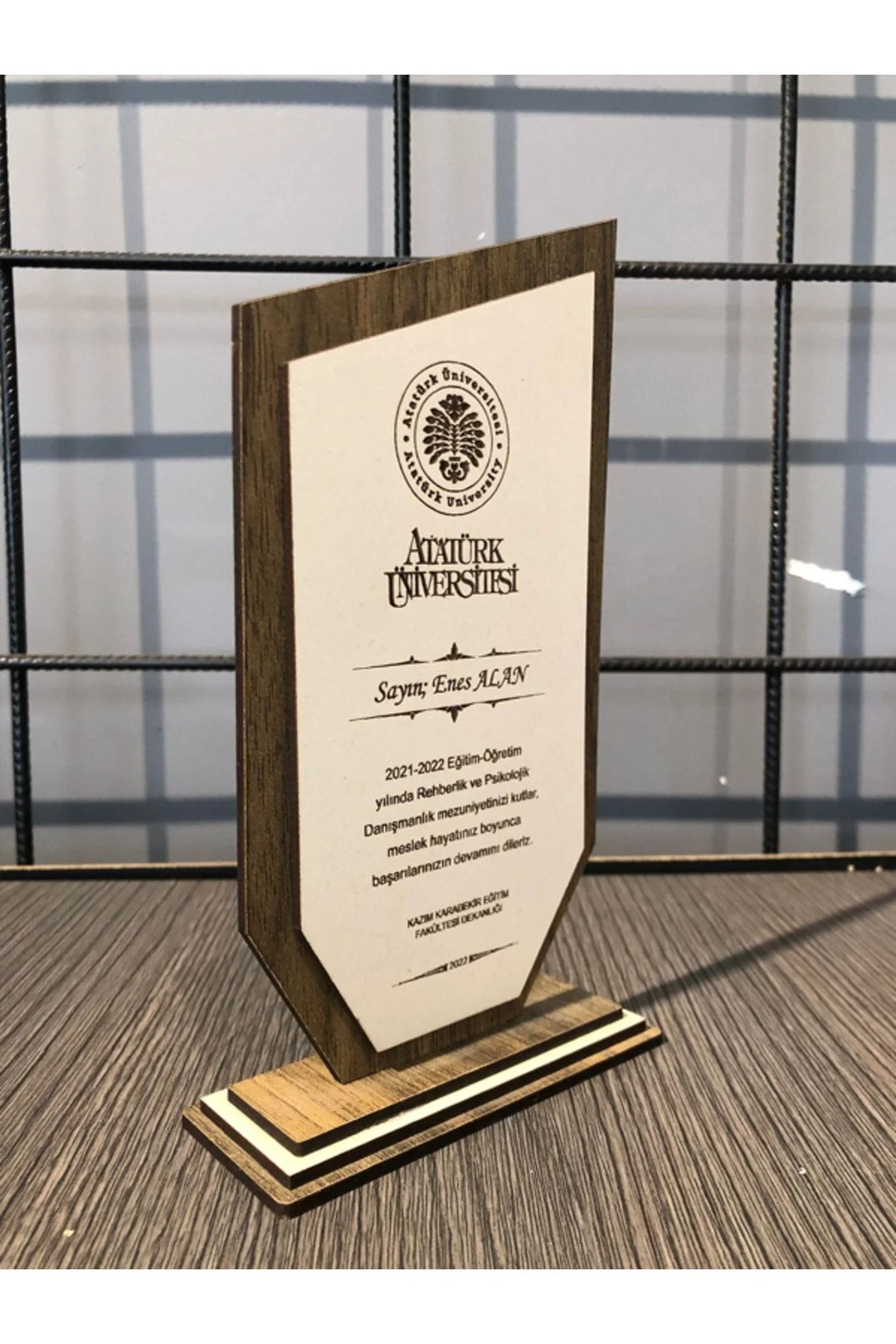 Kişiye Özel Ahşap Plaket Öğretmenler Günü Hediyesi - Fikart Görsel 2