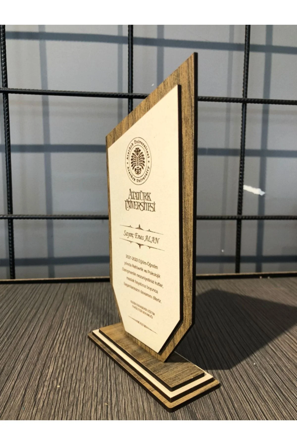 Kişiye Özel Ahşap Plaket Öğretmenler Günü Hediyesi - Fikart Görsel 3