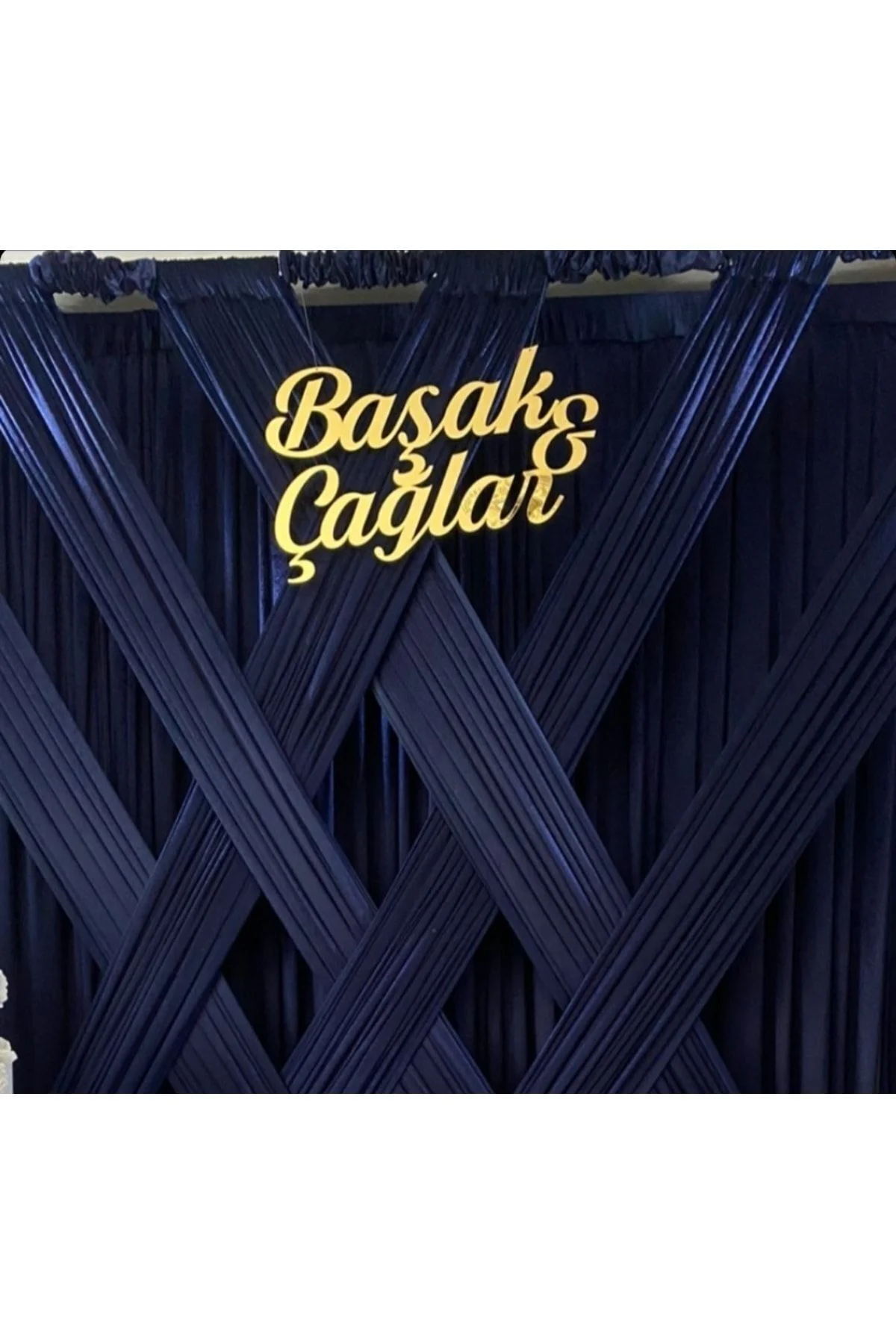 Kişiye Özel Nişan İçin Gold Pleksi İsimlik