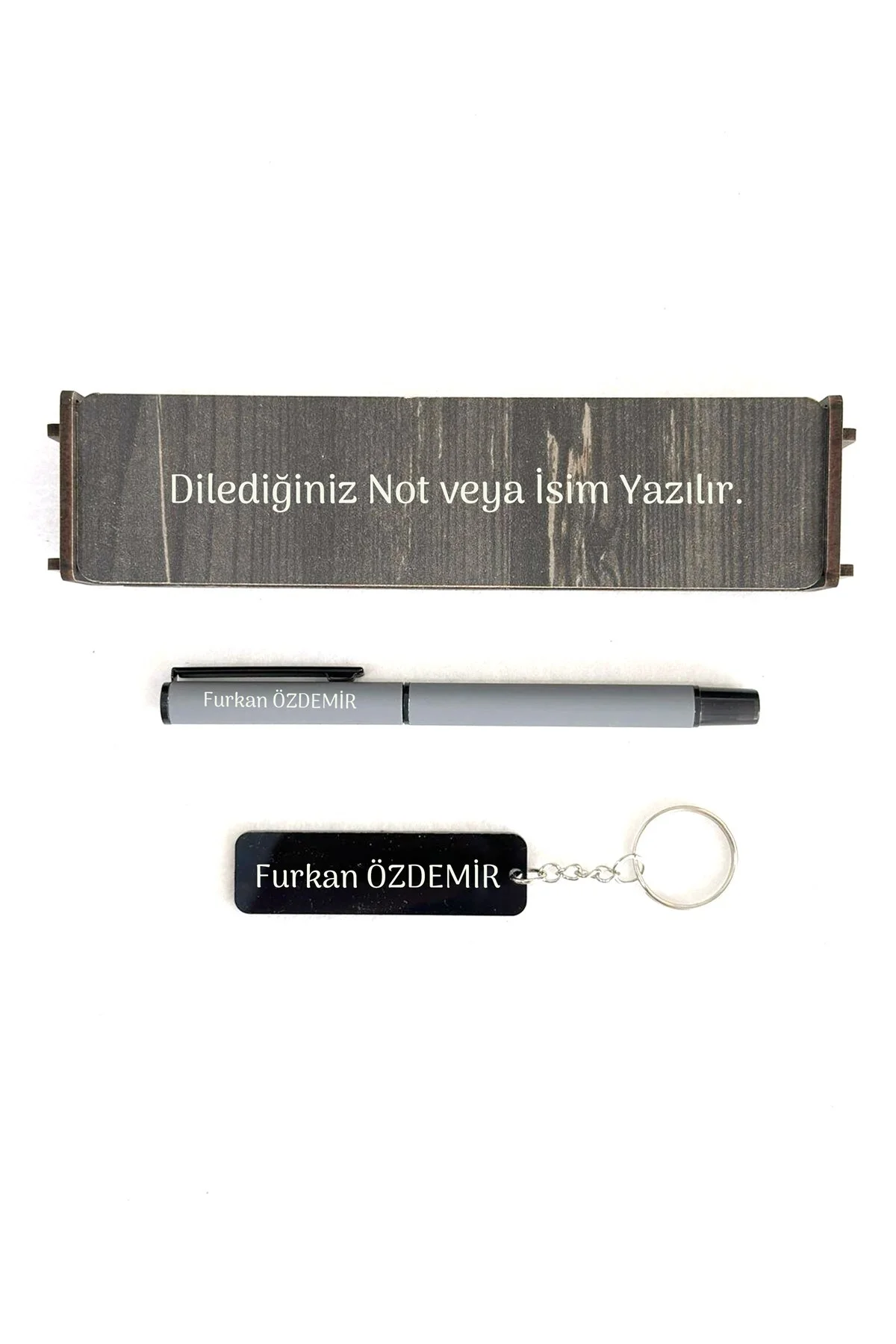 Kişiye Özel Rubber Kalem Anahtarlık Özel Hediyelik Ahşap Kutulu Öğretmenler Günü - SaltanArt Görsel 2