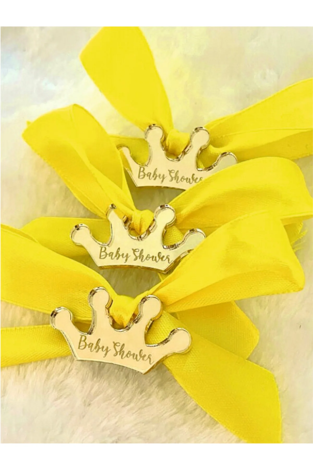 Pleksi Baby Shower Hediyelik Eşya Isim Kişiye Özel Taç