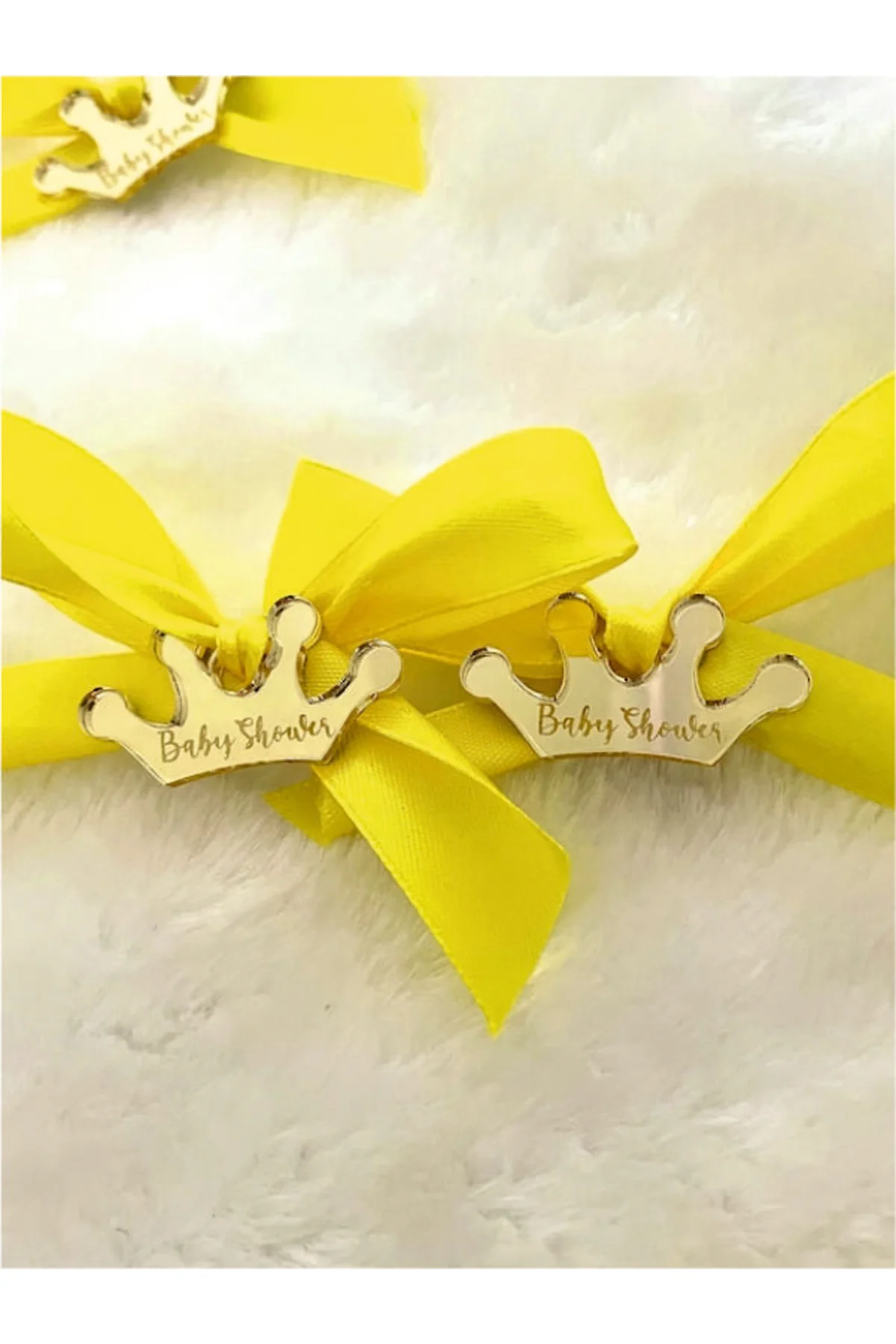 Pleksi Baby Shower Hediyelik Eşya Isim Kişiye Özel Taç - Pleksistore Görsel 2