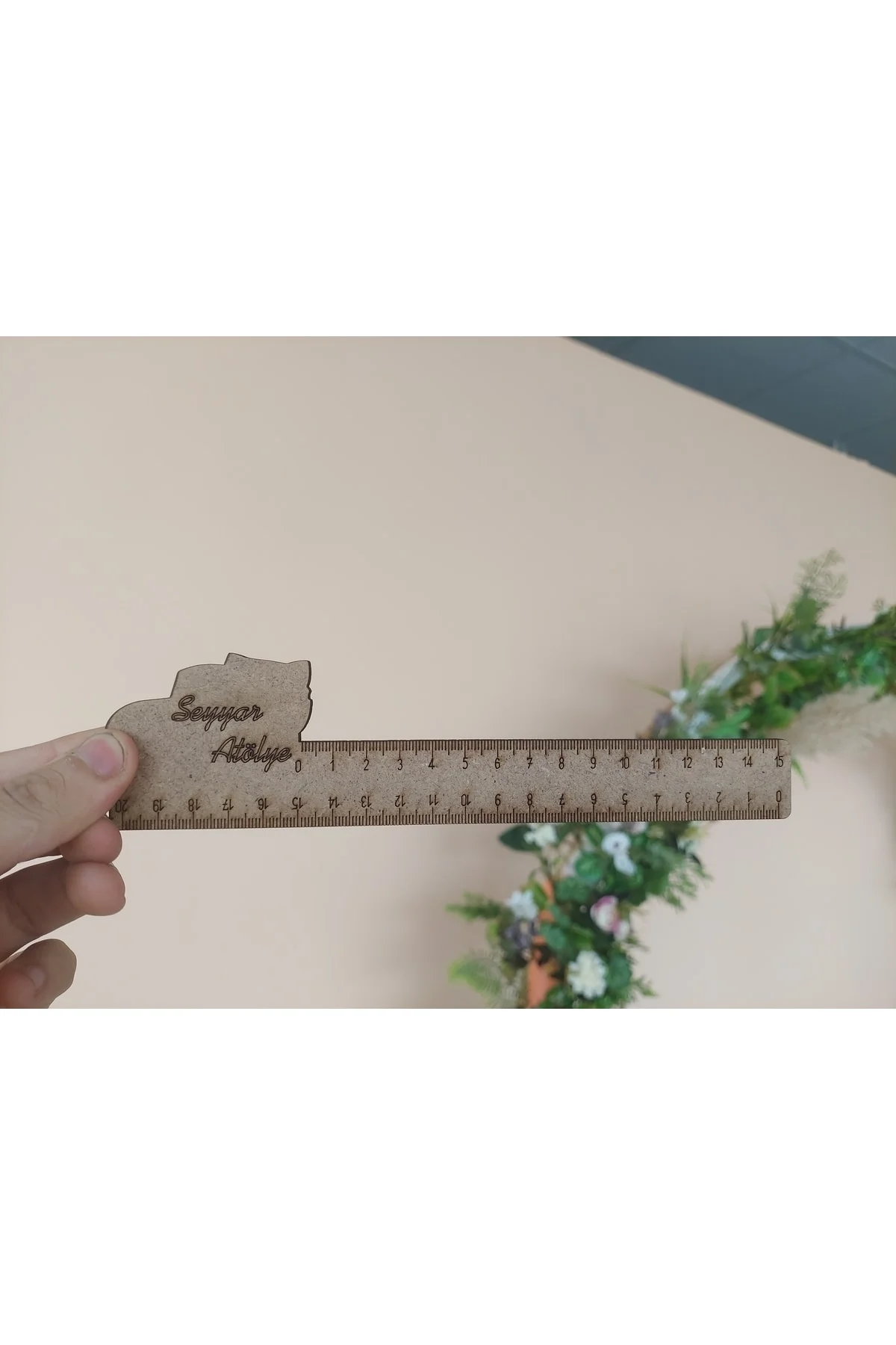 Kişiye Özel 20 Cm Ahşap Cetvel