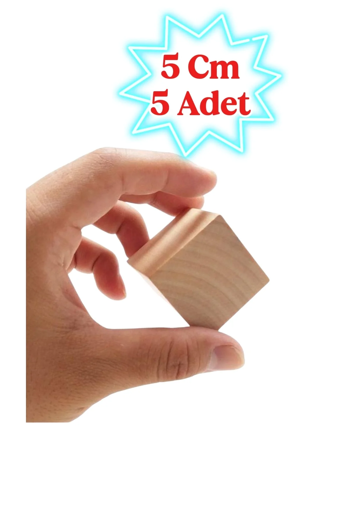 (5cm) Ahşap Küp - DIY Sanat ve Hobi Projeleri biblo yapımı -A kalite