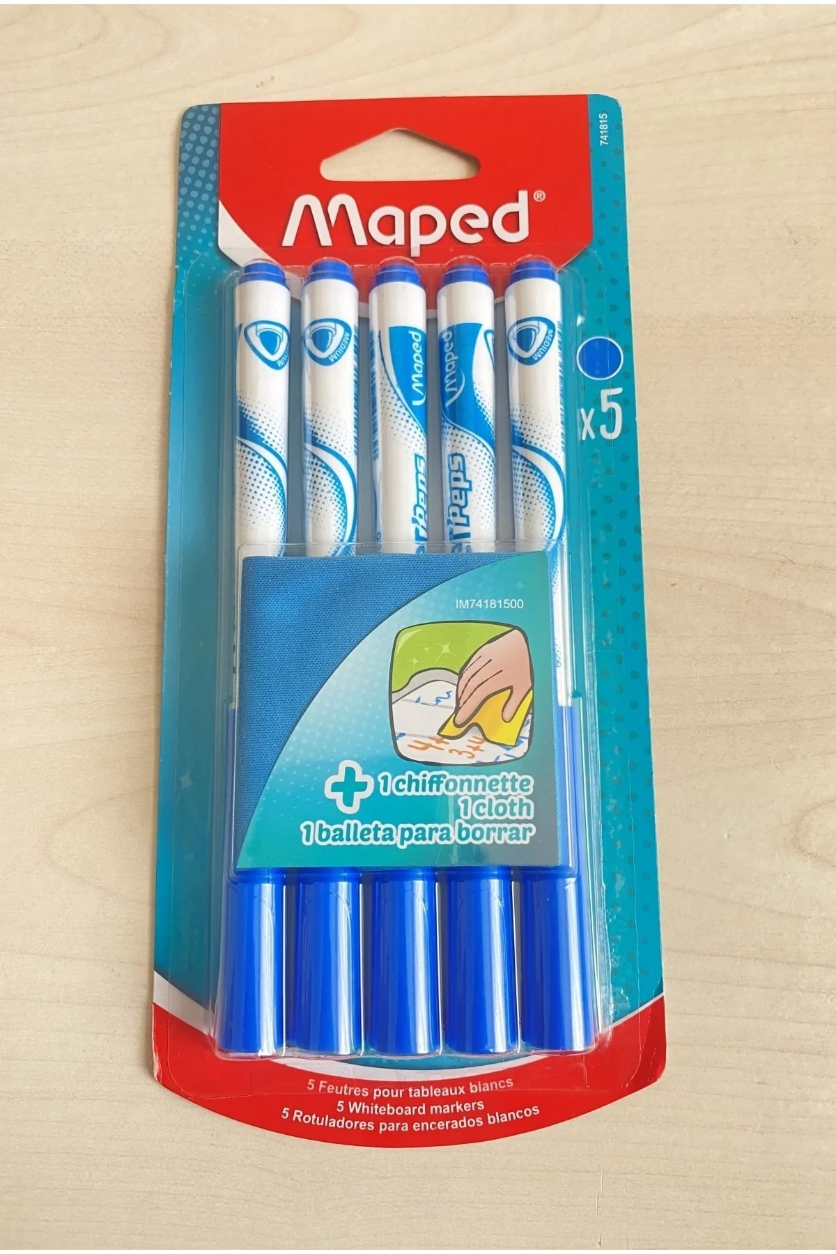Beyaz Tahta Kalemi Mavi, 5'li