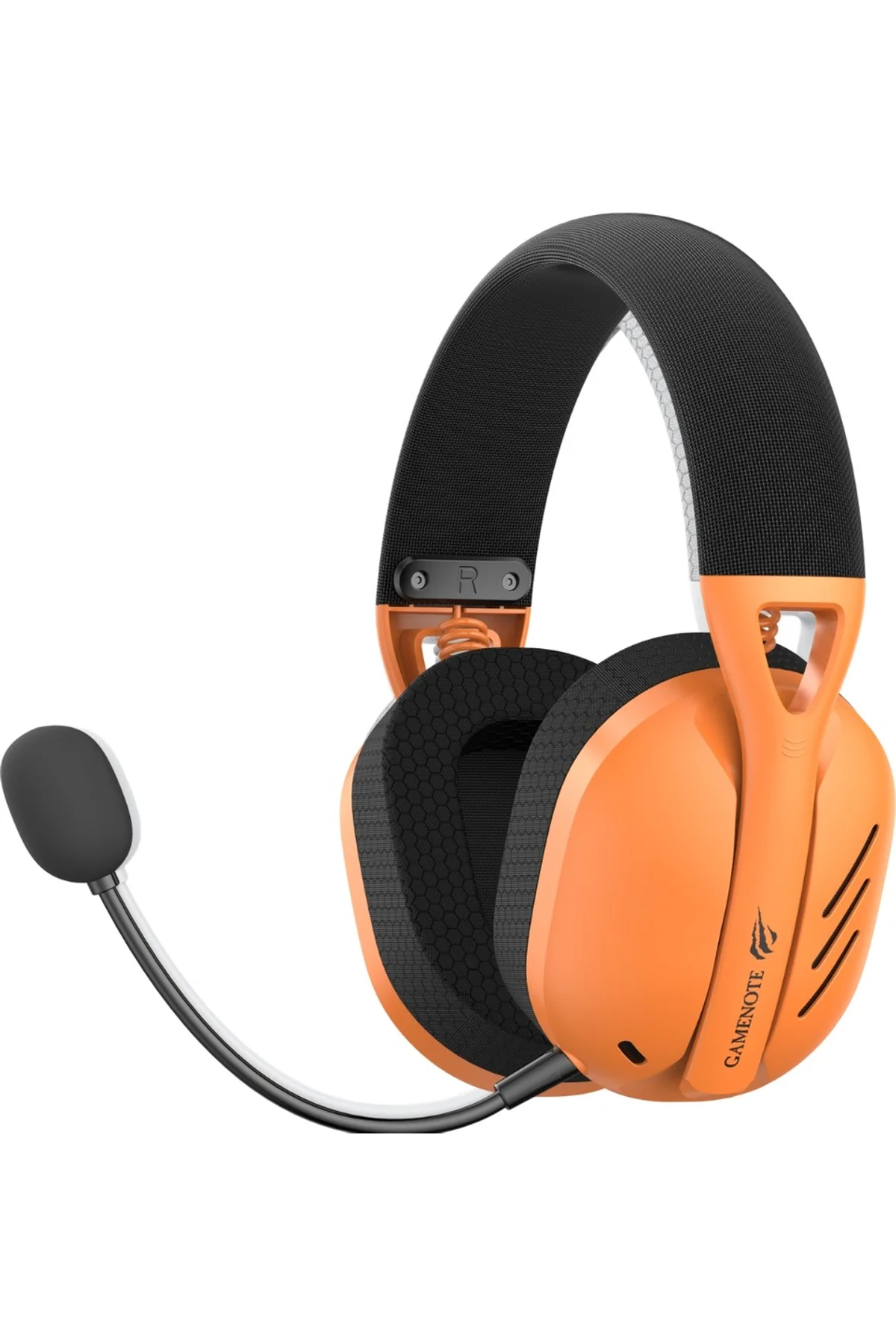 Havit Gamenote Fuxi-H3 Oyuncu Kulaklığı 7.1 - 4 Modlu (Bt, 2.4ghz, Type-C, 3.5mm) - Turuncu - Havit Görsel 5