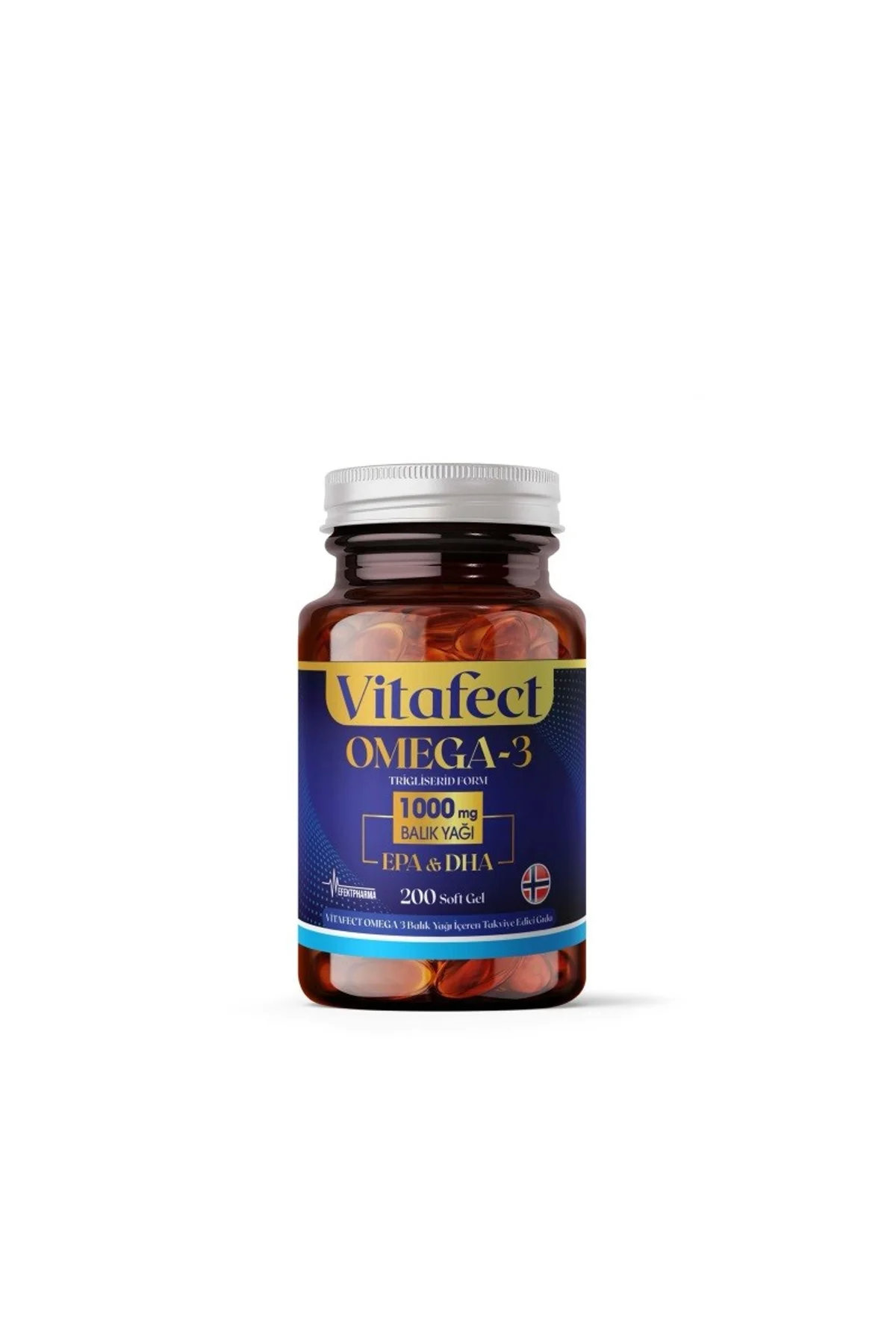 Vitafect OMEGA 3 1000MG 200 Soft Gel Kapsül