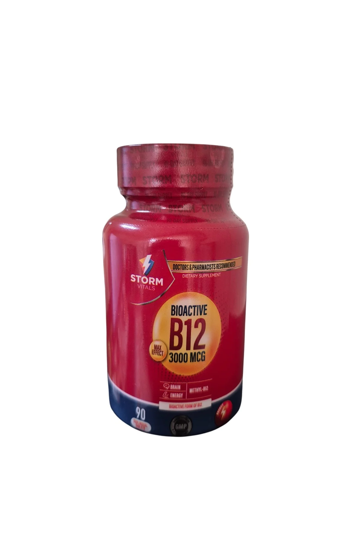 Storm Vitals Vitamin B12 3000 MCG 90 Sublingual Tablet