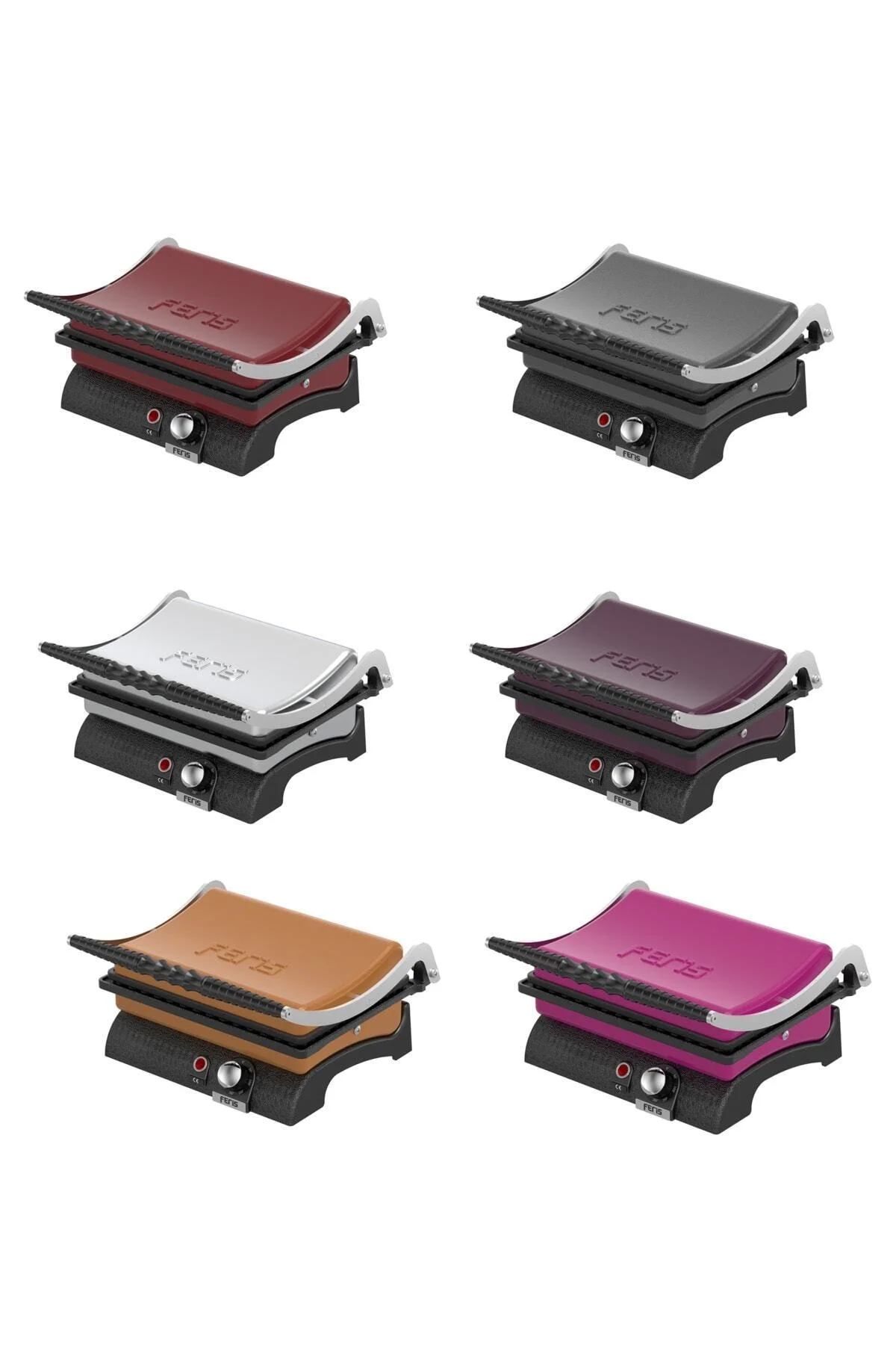 Feris Döküm Tost Makinesi Bordo - FERİS Görsel 2