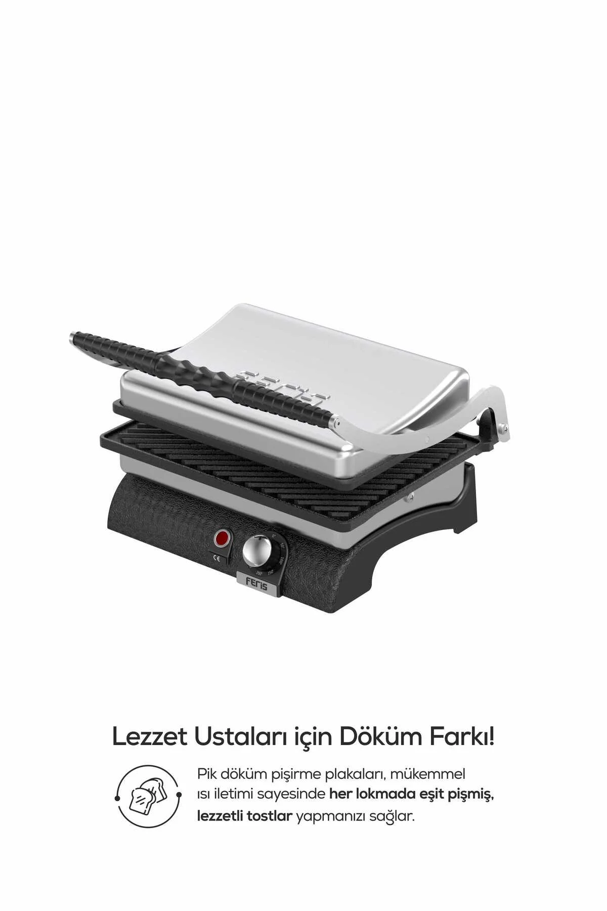 Feris Döküm Tost Makinesi Inox - FERİS Görsel 2