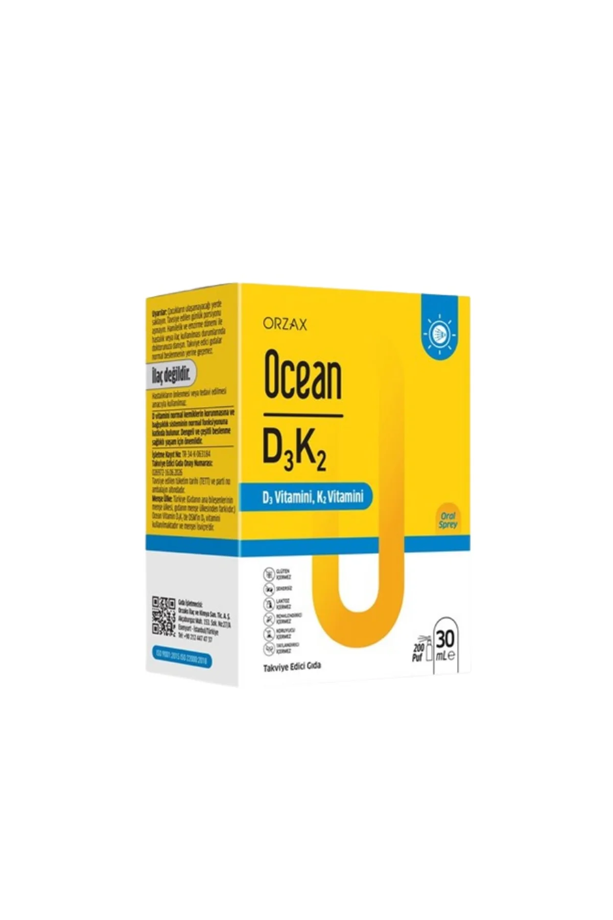 Ocean Vitamin D3 K2 Sprey 30 ml